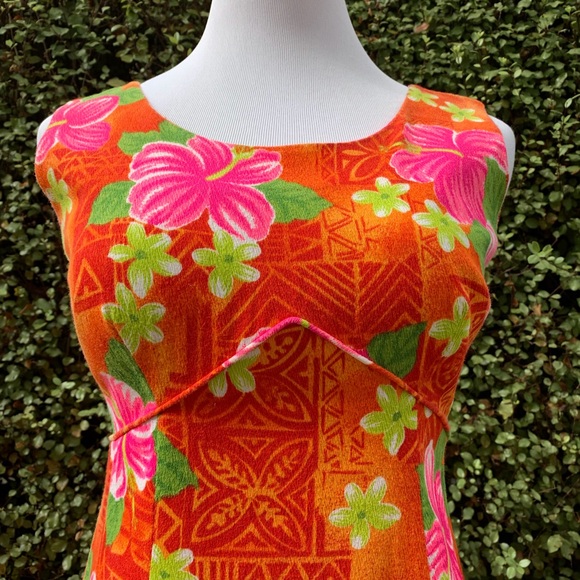🌺”Royal Hawaiian” Vintage Maxi-Dress Muumuu Small - Picture 6 of 8